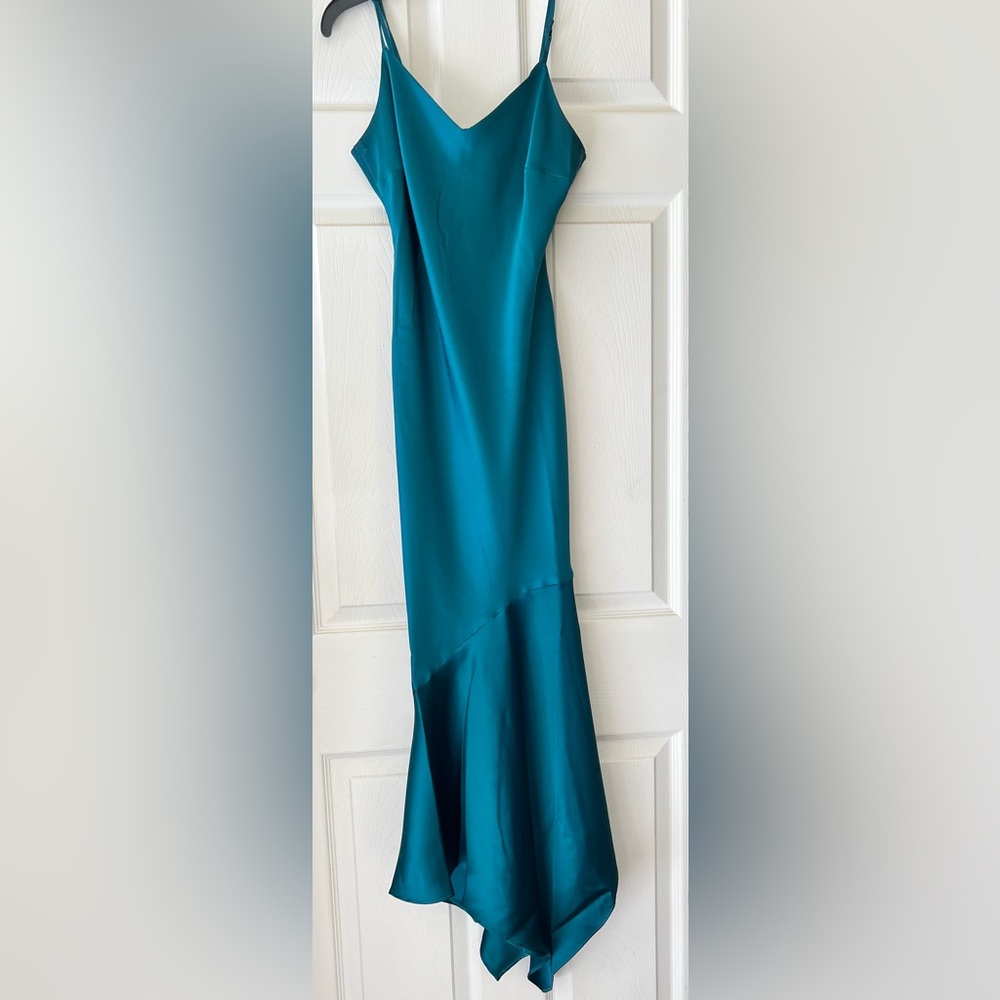 Steve Madden Asymmetrical Teal Dress